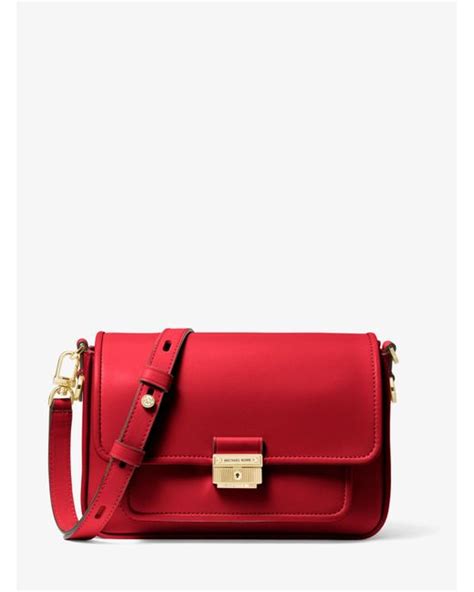 michael kors bradshaw medium messenger bag|Michael Kors red Messenger bag.